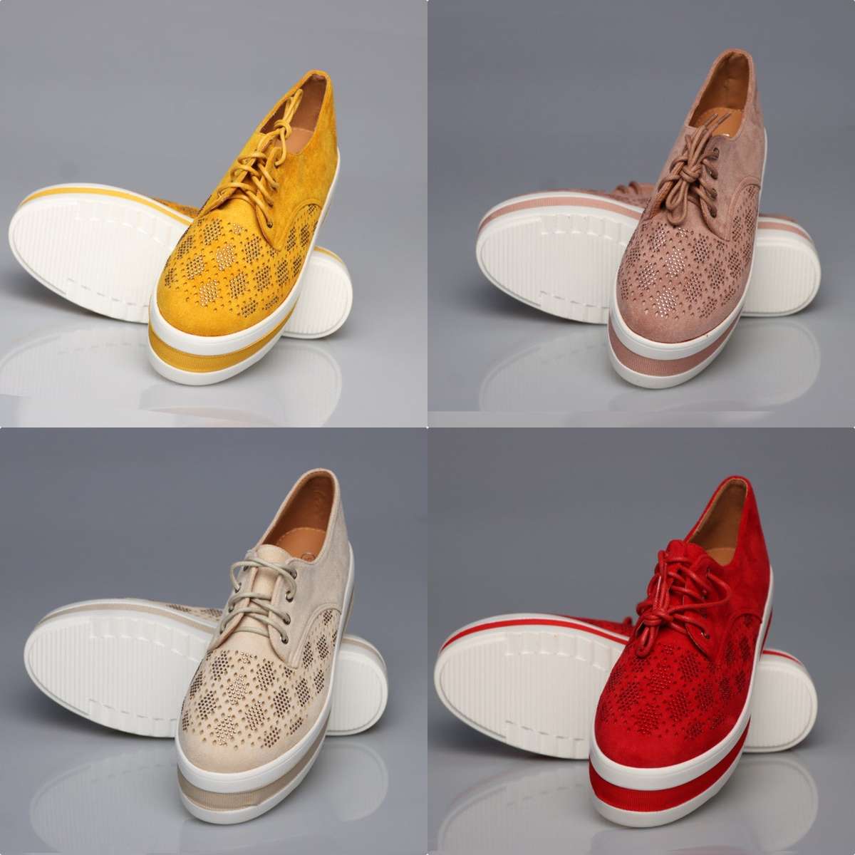 Hollow Platform Oxford Shoes - BAIGE / 5