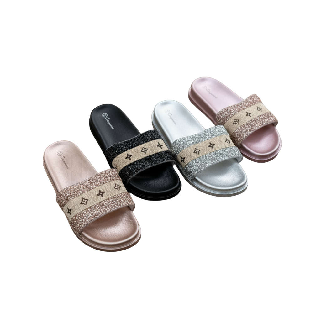 Bling Women Slippers - PINK / 5