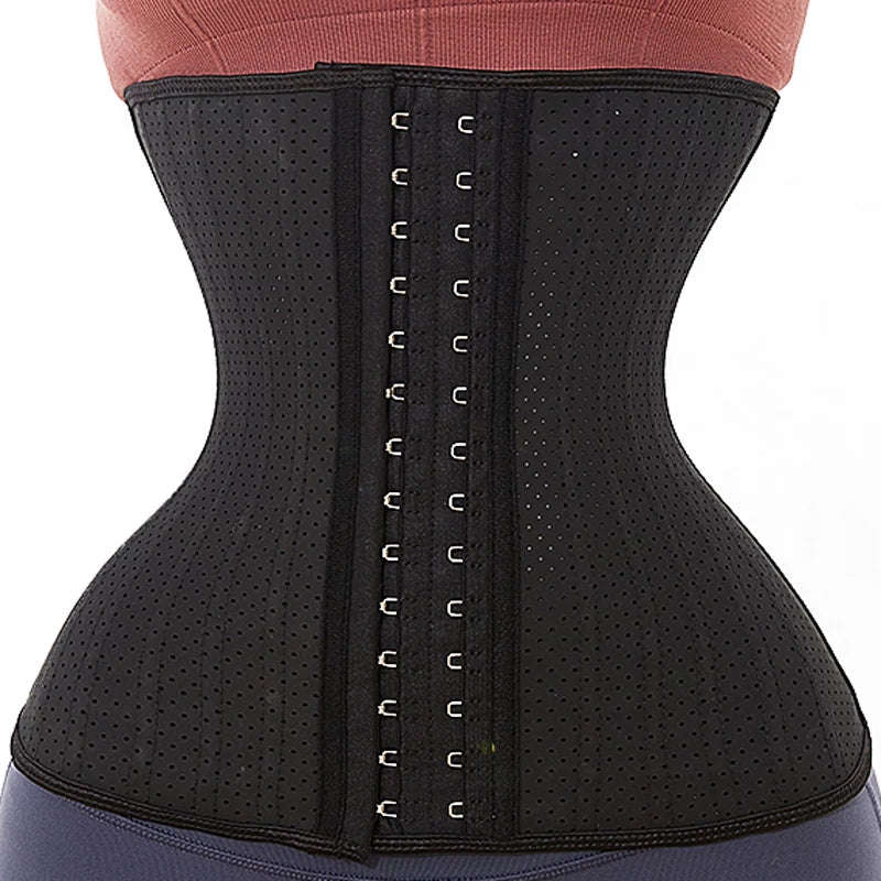 25 Steel Bone Latex Breathable Waist Trainer - S