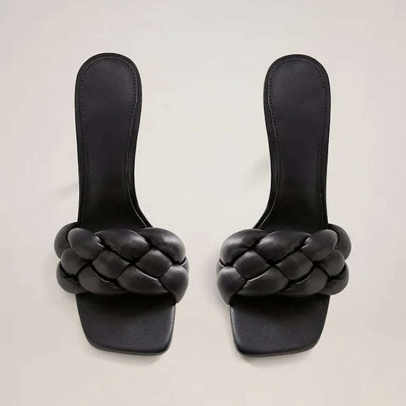 Open Toe Flat Casual Slipper - BLUE / 3