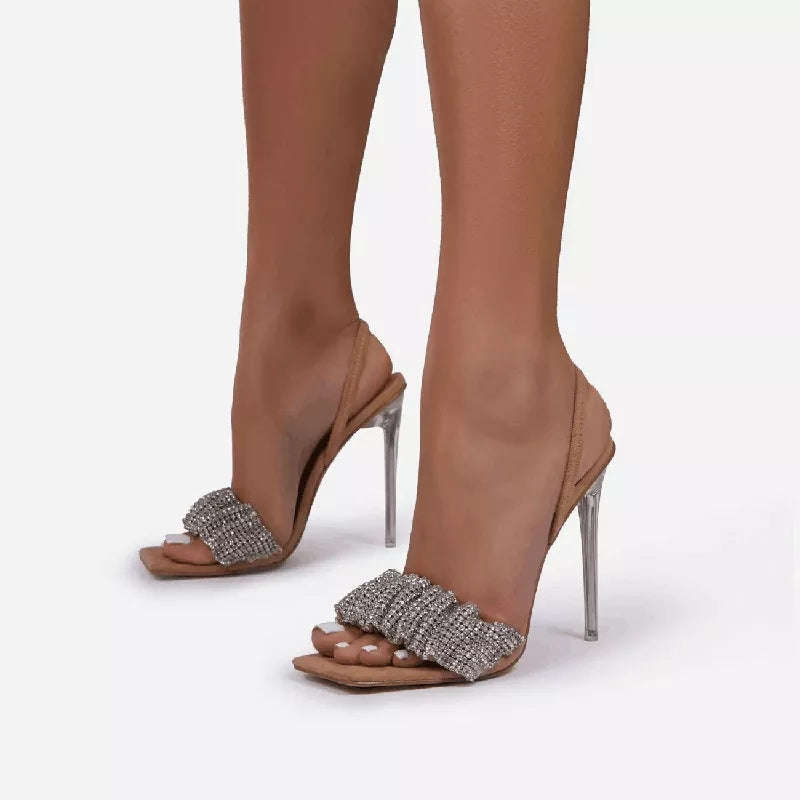 Crystal Transparent PVC High Heels