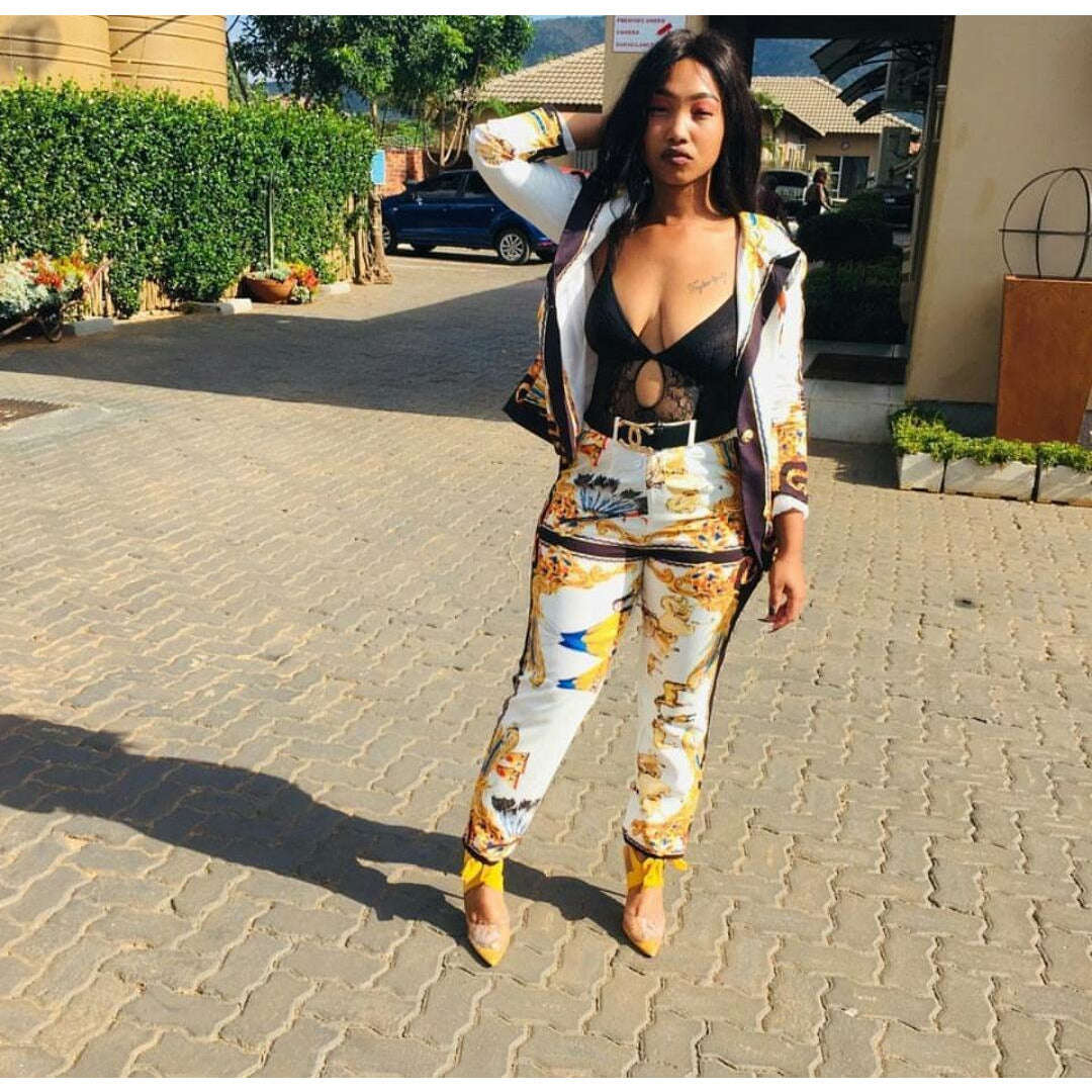 Floral Print Formal Set - 34