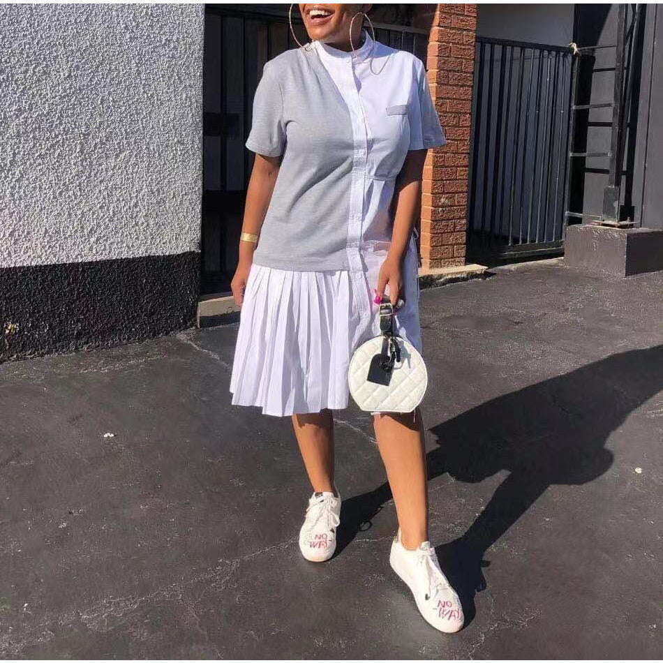 On Fire Shirt Dress - S