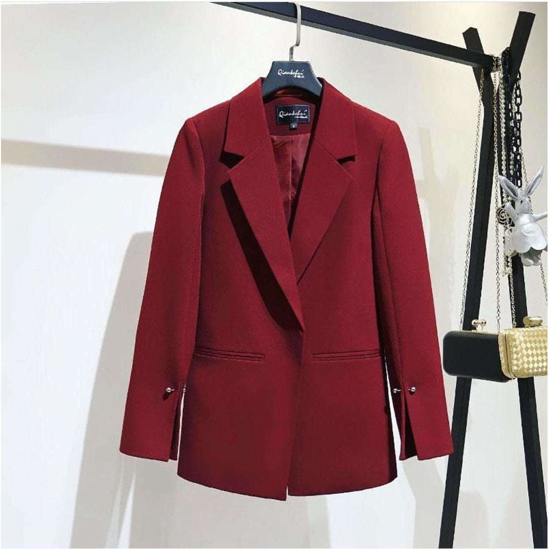 Ladies Formal Blazer - YELLOW / M