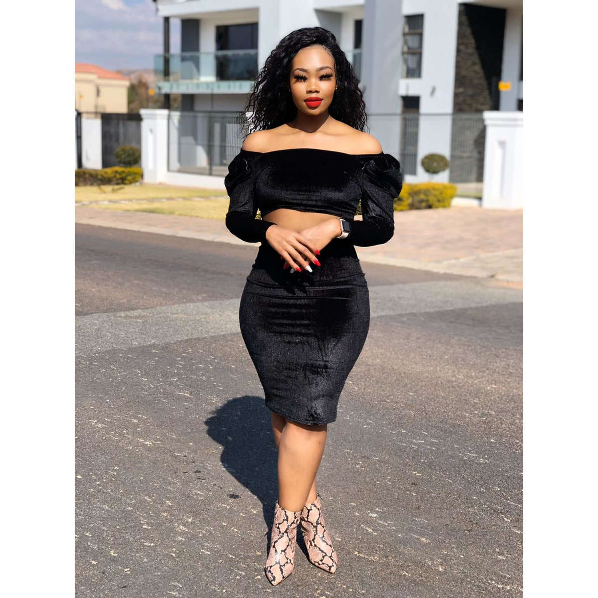 Velvet Twin Set - MUSTARD / M