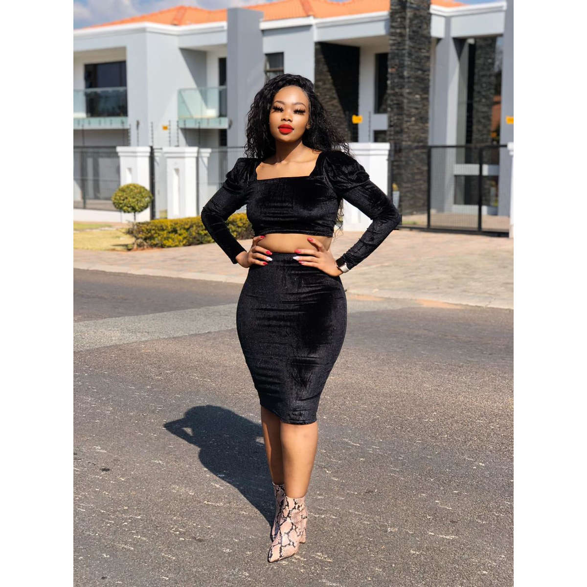 Velvet Twin Set - MUSTARD / M