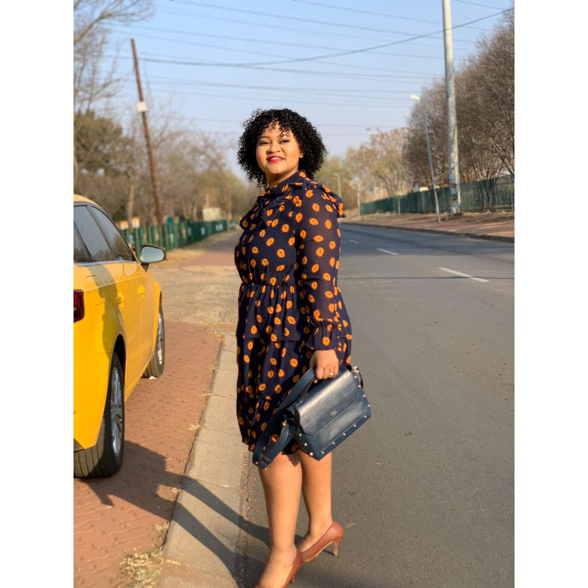 Print Vintage Dress - 36