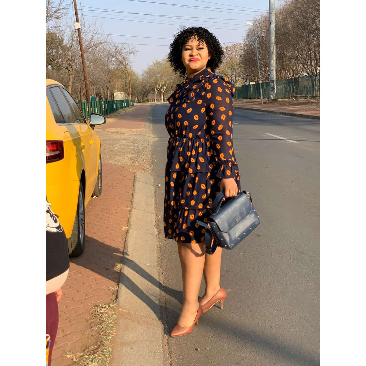 Print Vintage Dress - 36