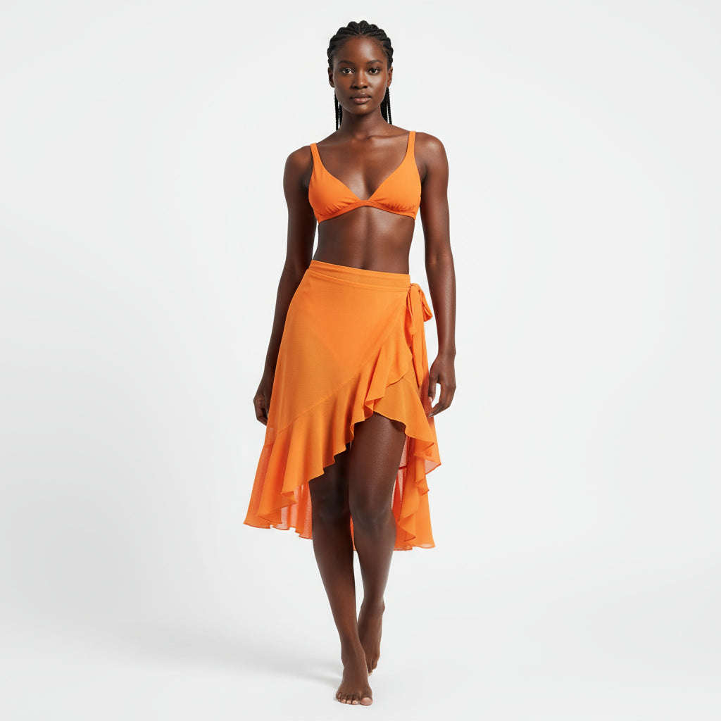 Piece Swimsuit Set - YELLOW / L