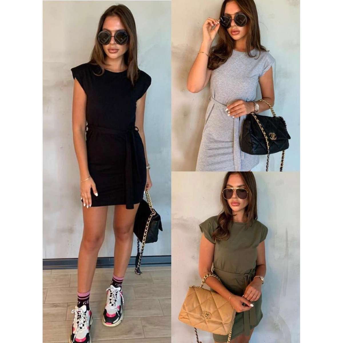 Sleeveless Mini Dress - WHITE / XL