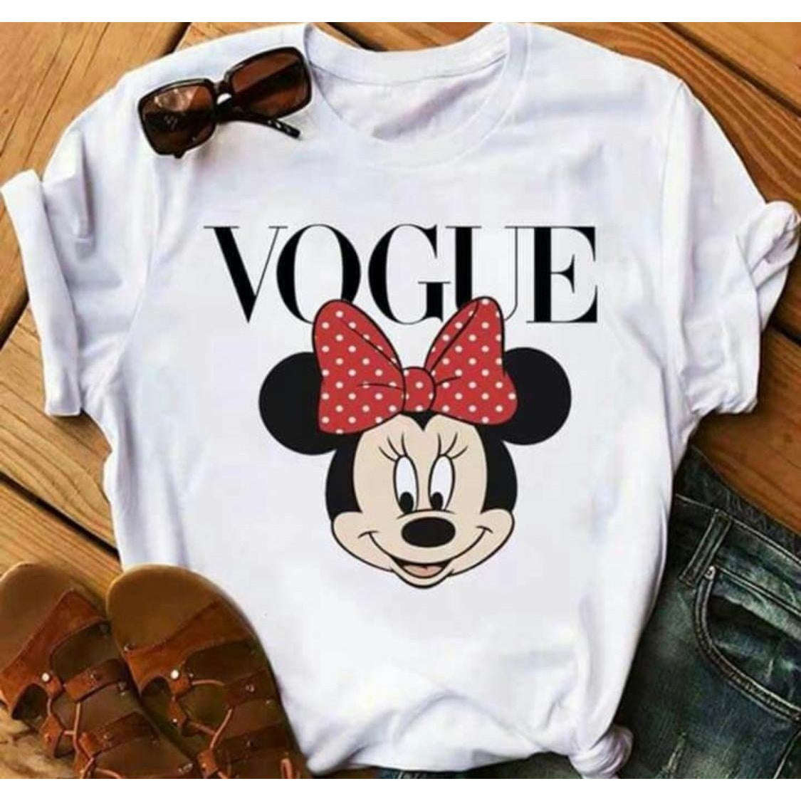 Graphic Print T-shirt - WHITE / XL