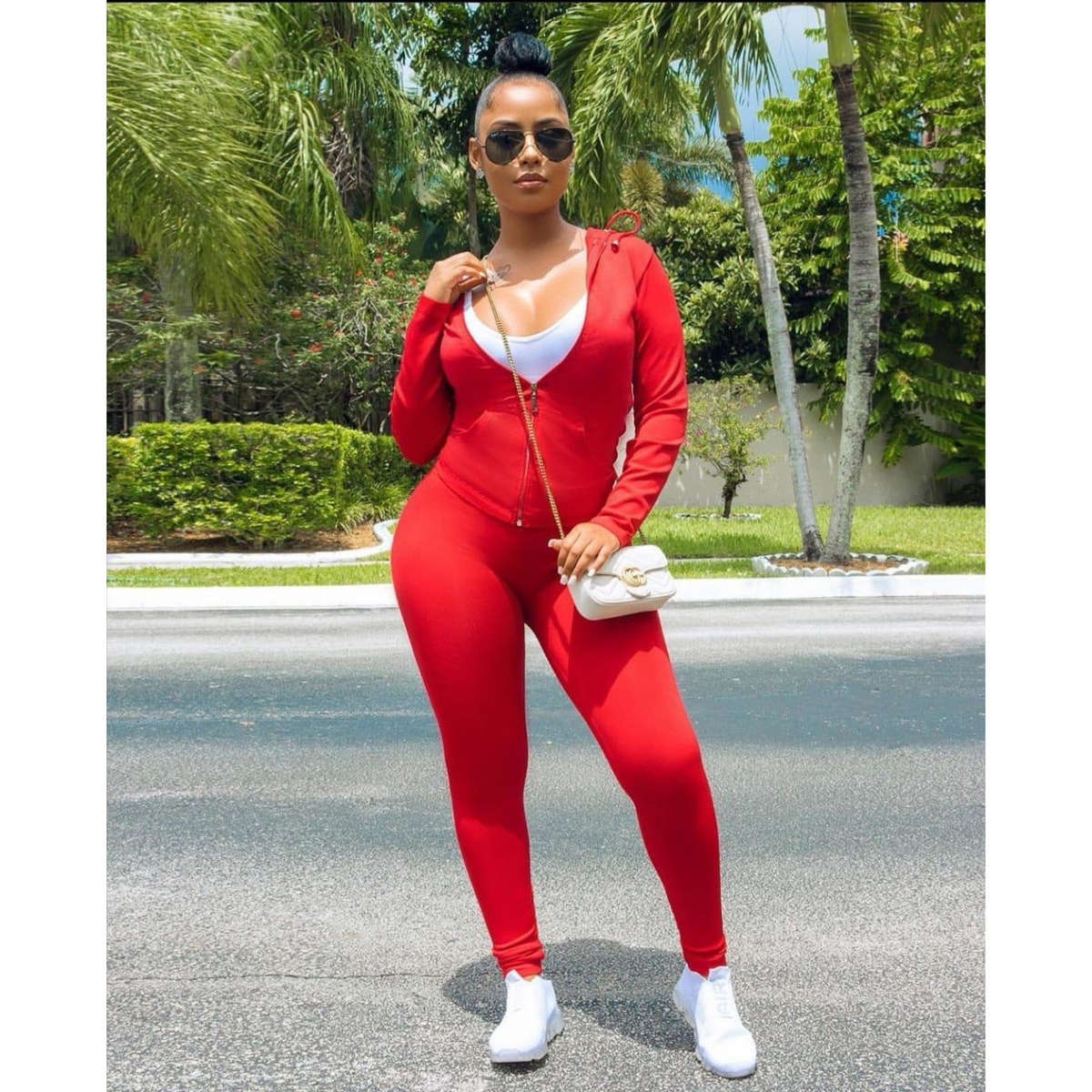 Tracksuit Set - BLACK / M