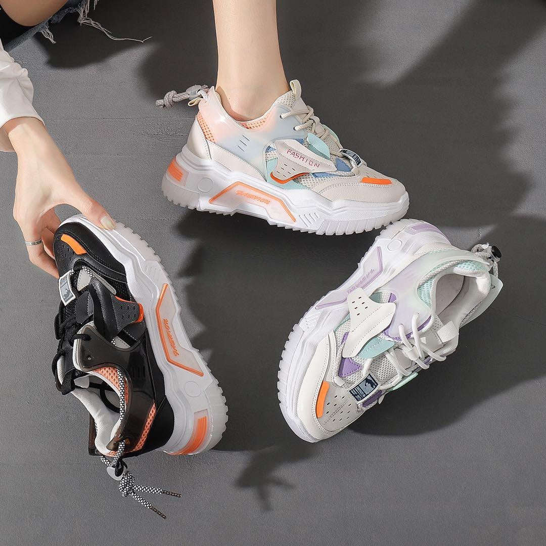 Platform Sneakers - BLACK / 7