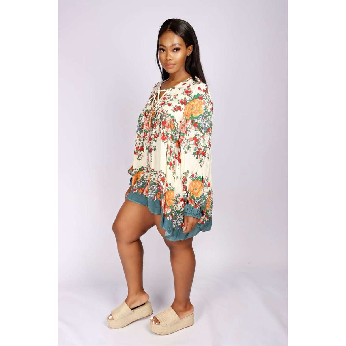 Floral Mini Dress - 32