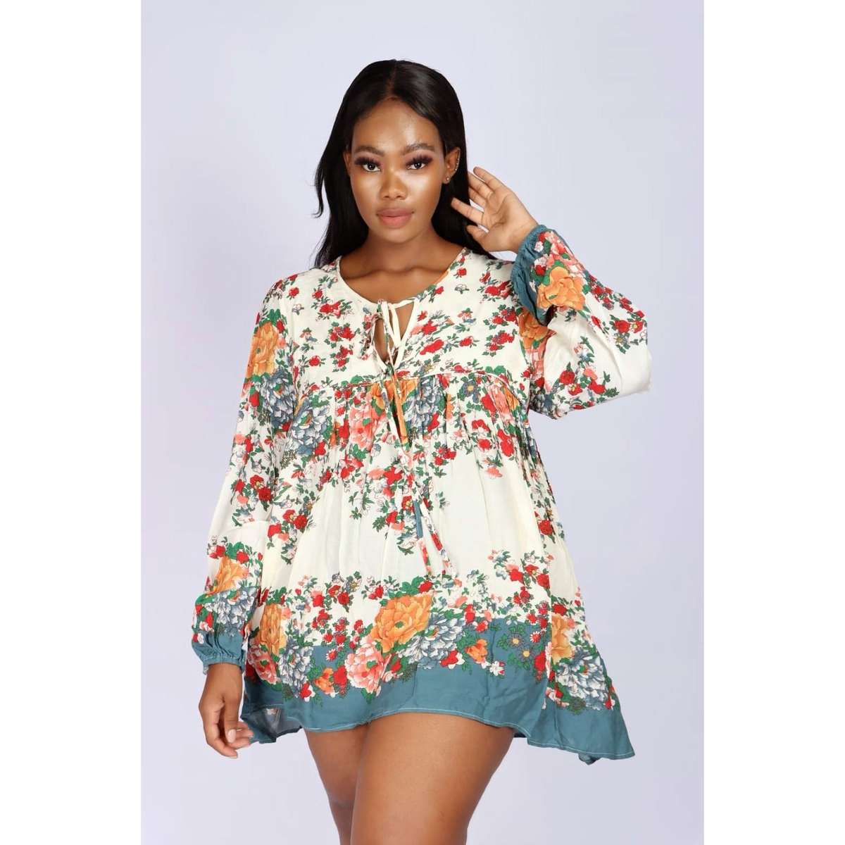 Floral Mini Dress - 32