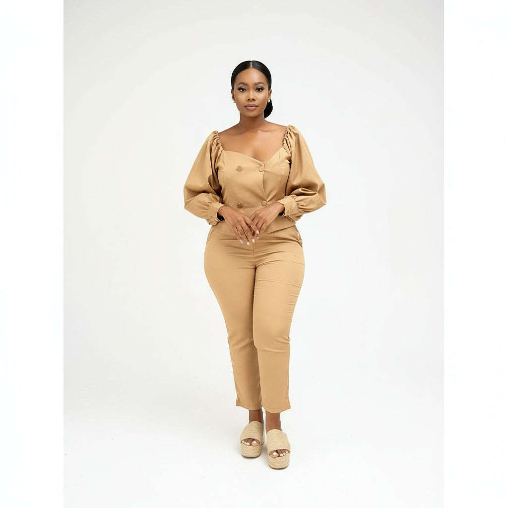 Off Shoulder Formal Suit