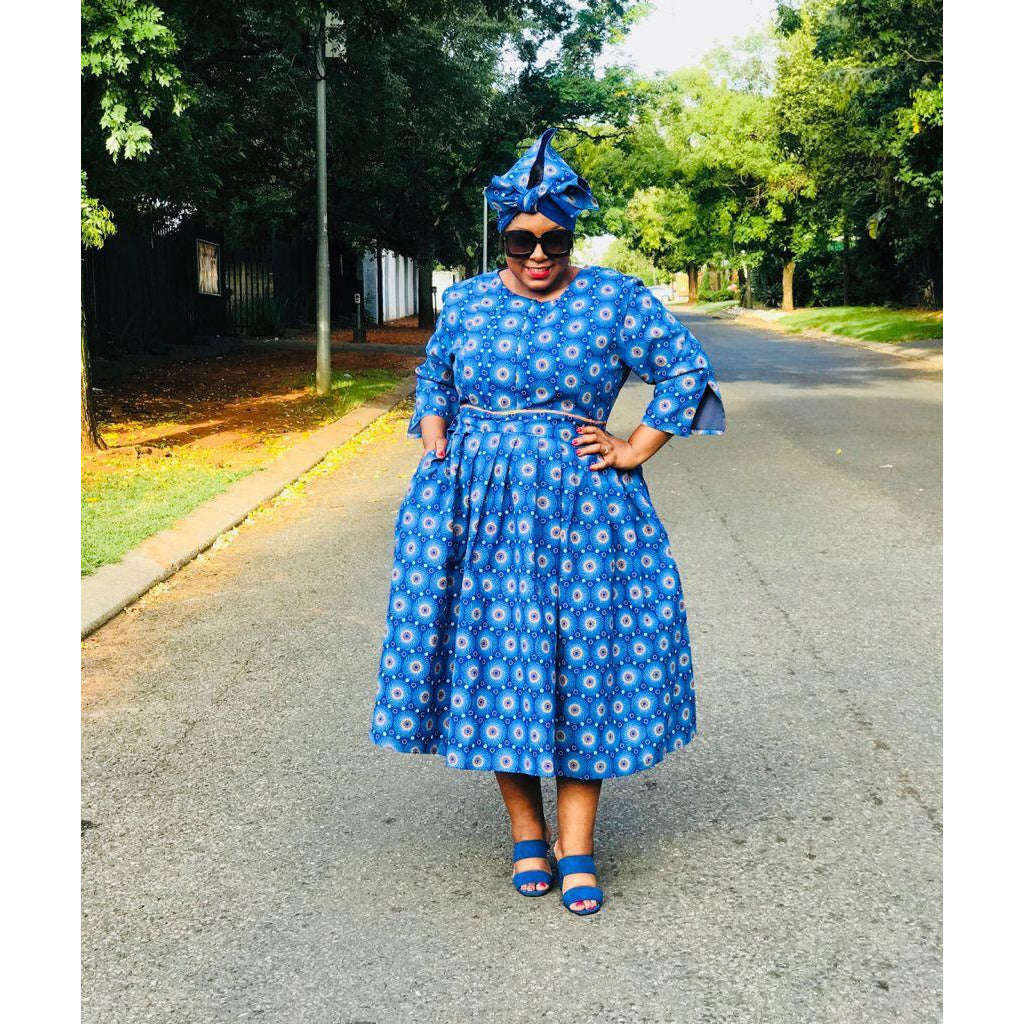 Plus Size Ankara Dress - XXL