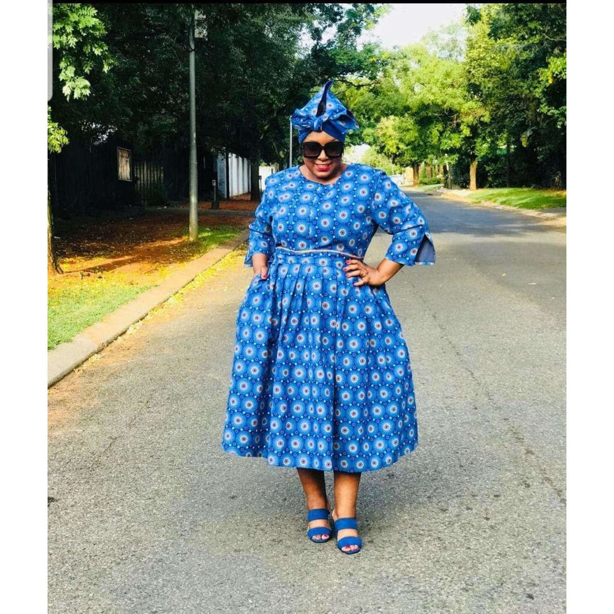 Plus Size Ankara Dress - XXL