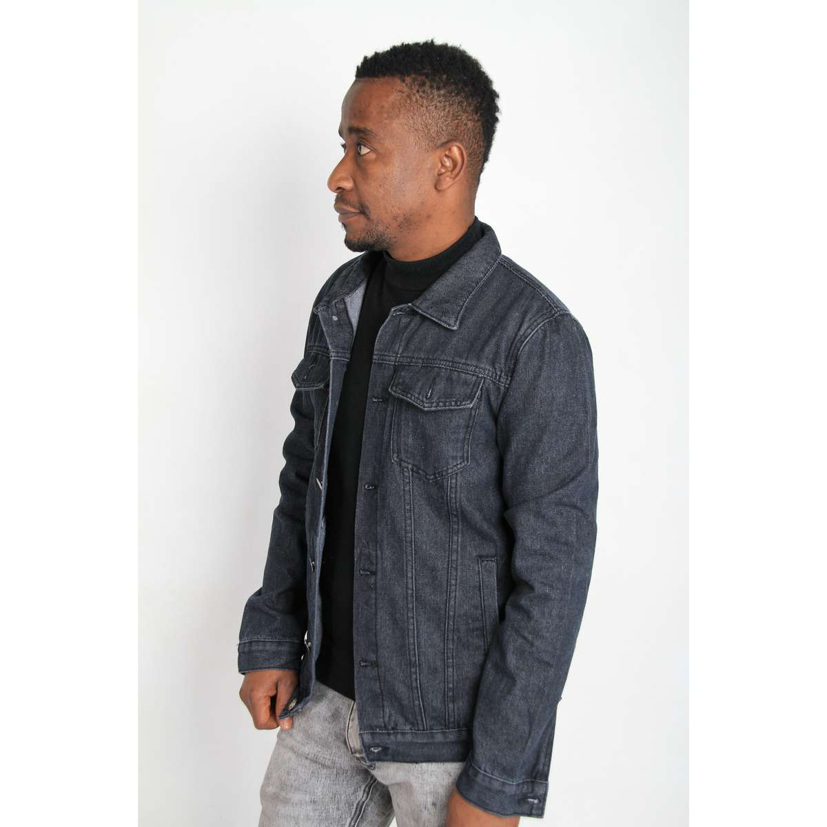 Men's Denim Jacket - L