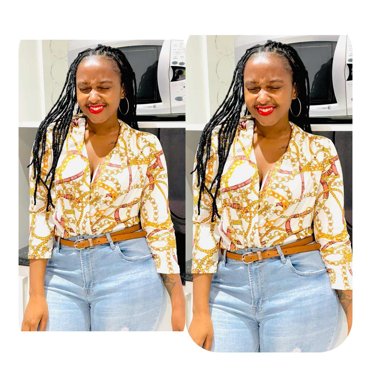 Chain Print Bodysuit - 36