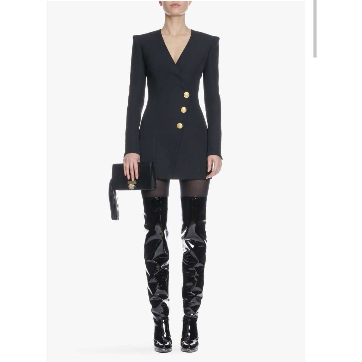 Wrap Over Mini Dress - RED / 36