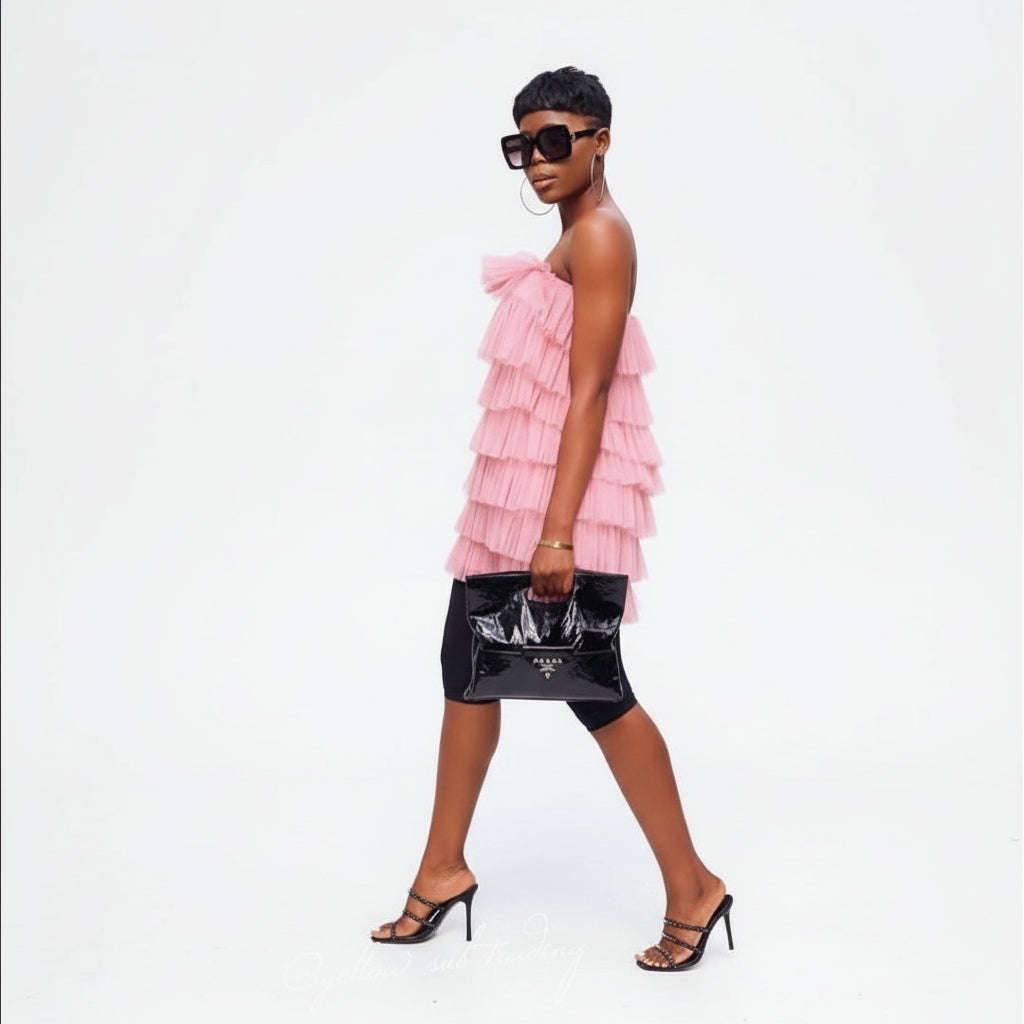 Tulu Mini Dress - BLUE / L