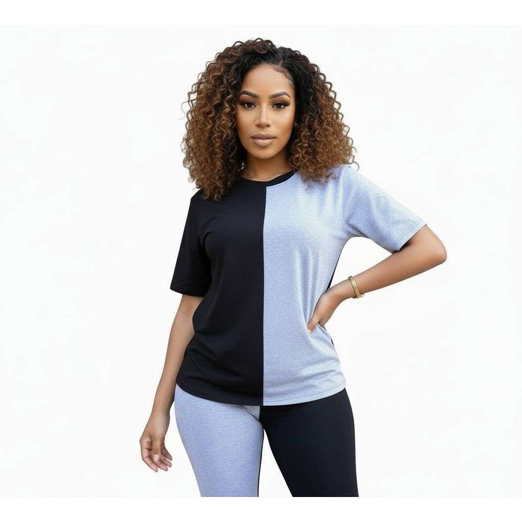 Patchwork Two Pieces Set