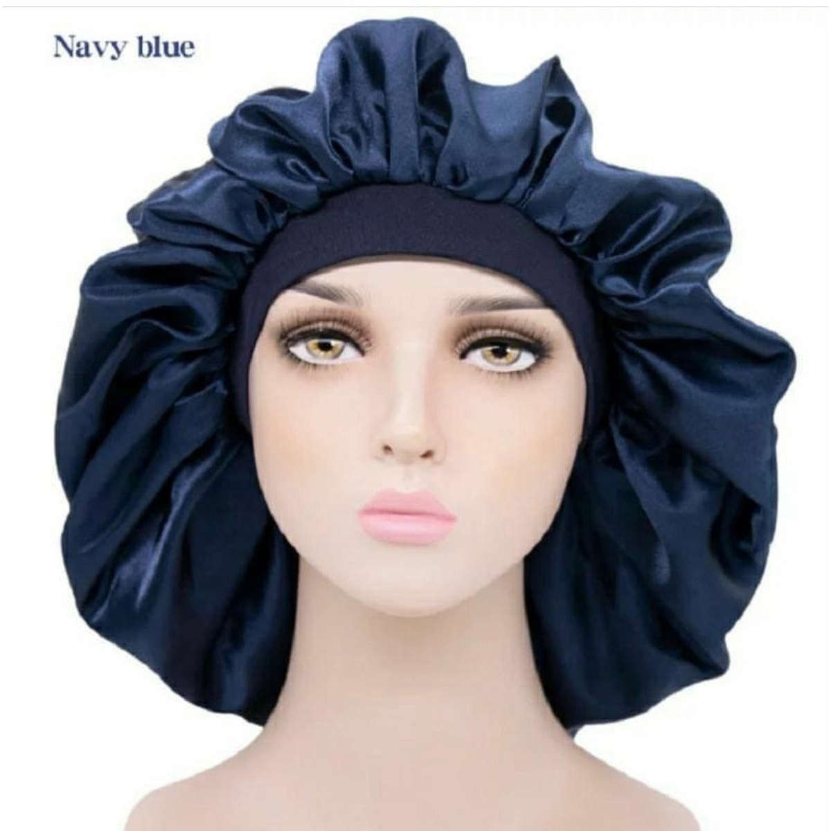 Satin Hair Bonnet Bed Hat Head Cover - GOLD