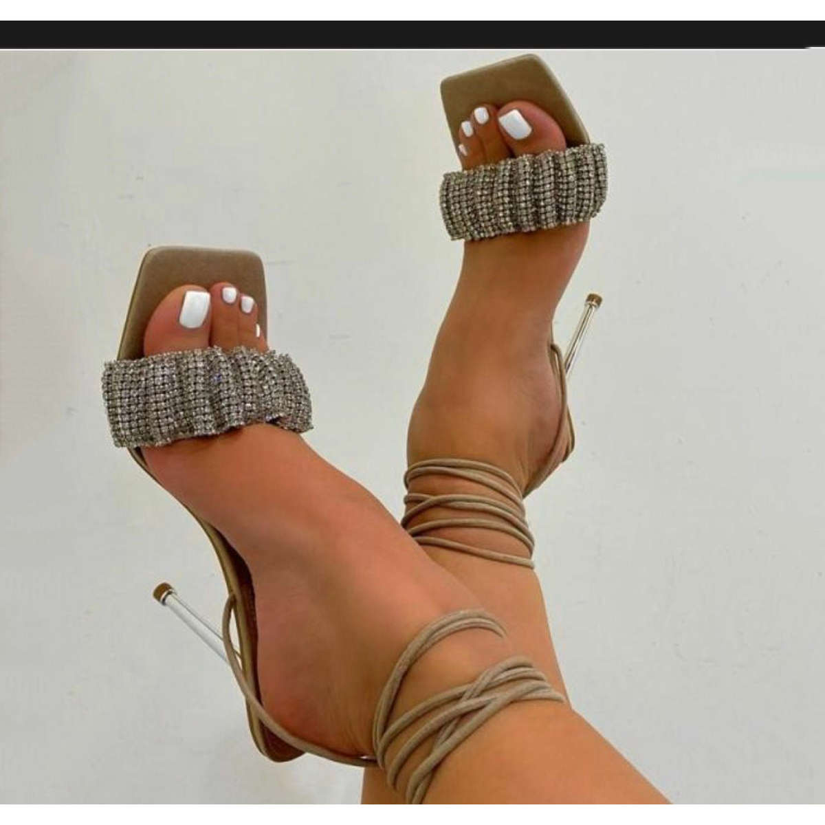 Open Toe Ankle Buckle Strap Shoes - ORANGE / 3