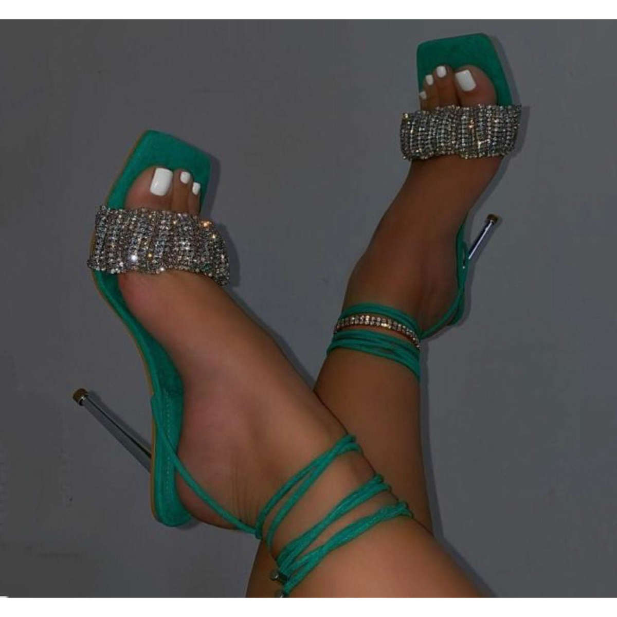 Open Toe Ankle Buckle Strap Shoes - ORANGE / 3