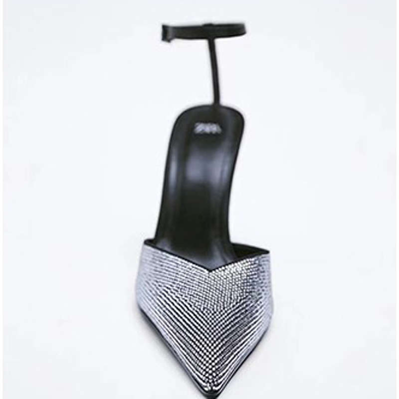 Rhinestone Back Strap Sandals