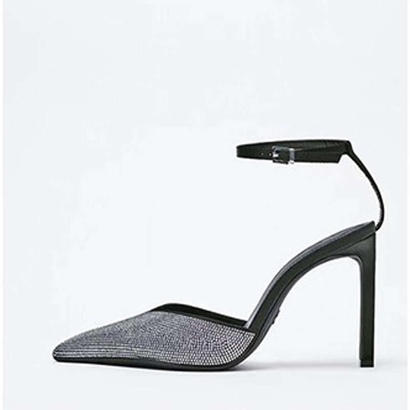 Rhinestone Back Strap Sandals