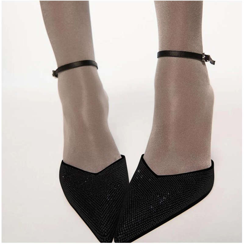 Rhinestone Back Strap Sandals