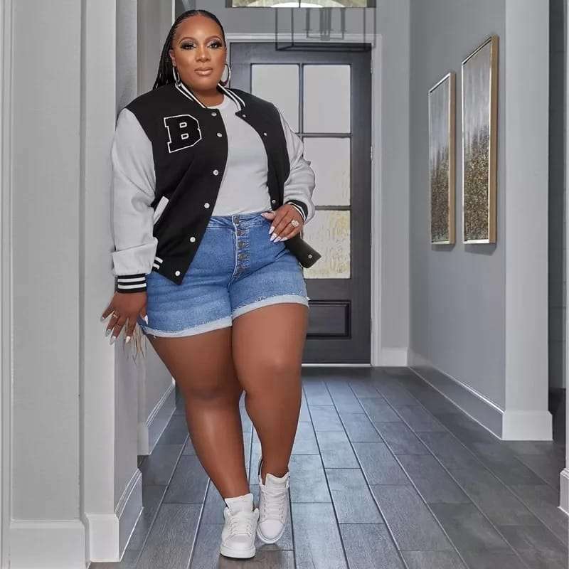 Baseball Uniform Jacket - DARK GREEN & KHAKI / M