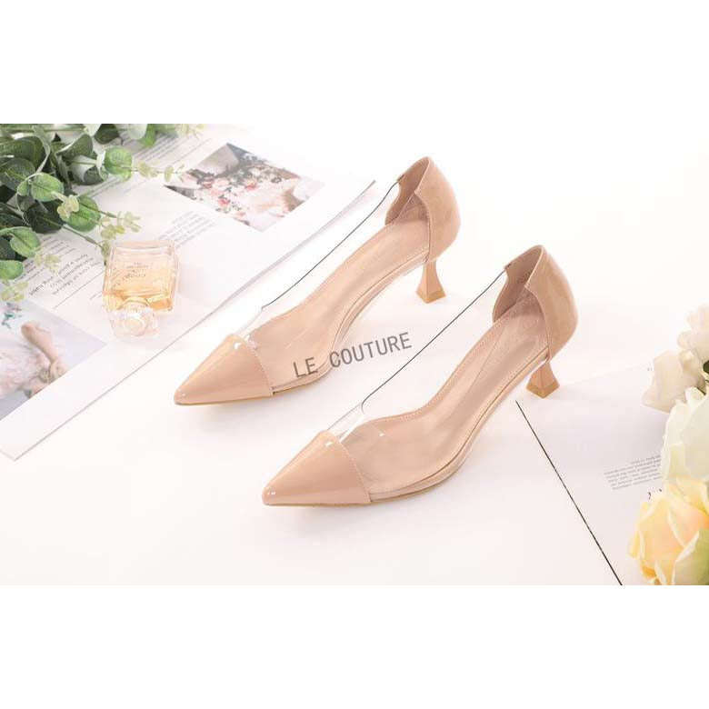 Casual Pointed Toe Short Heel Sandals - WHITE / 8