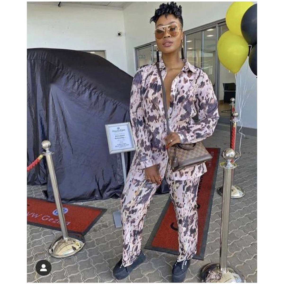 Print Sheryl Twin Set - DEEP GREEN / S