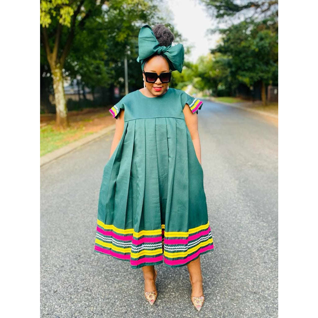 Sleeveless Bubble Ankara Dress