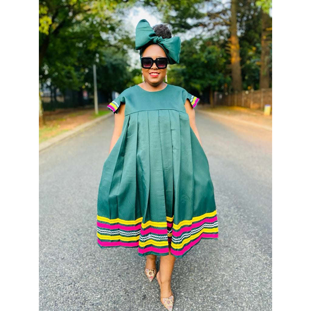 Sleeveless Bubble Ankara Dress