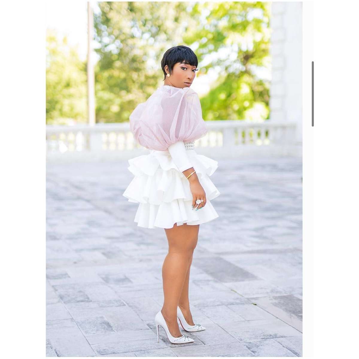 Mesh Stretch Fabri Zipper Back Dress - BLACK / L