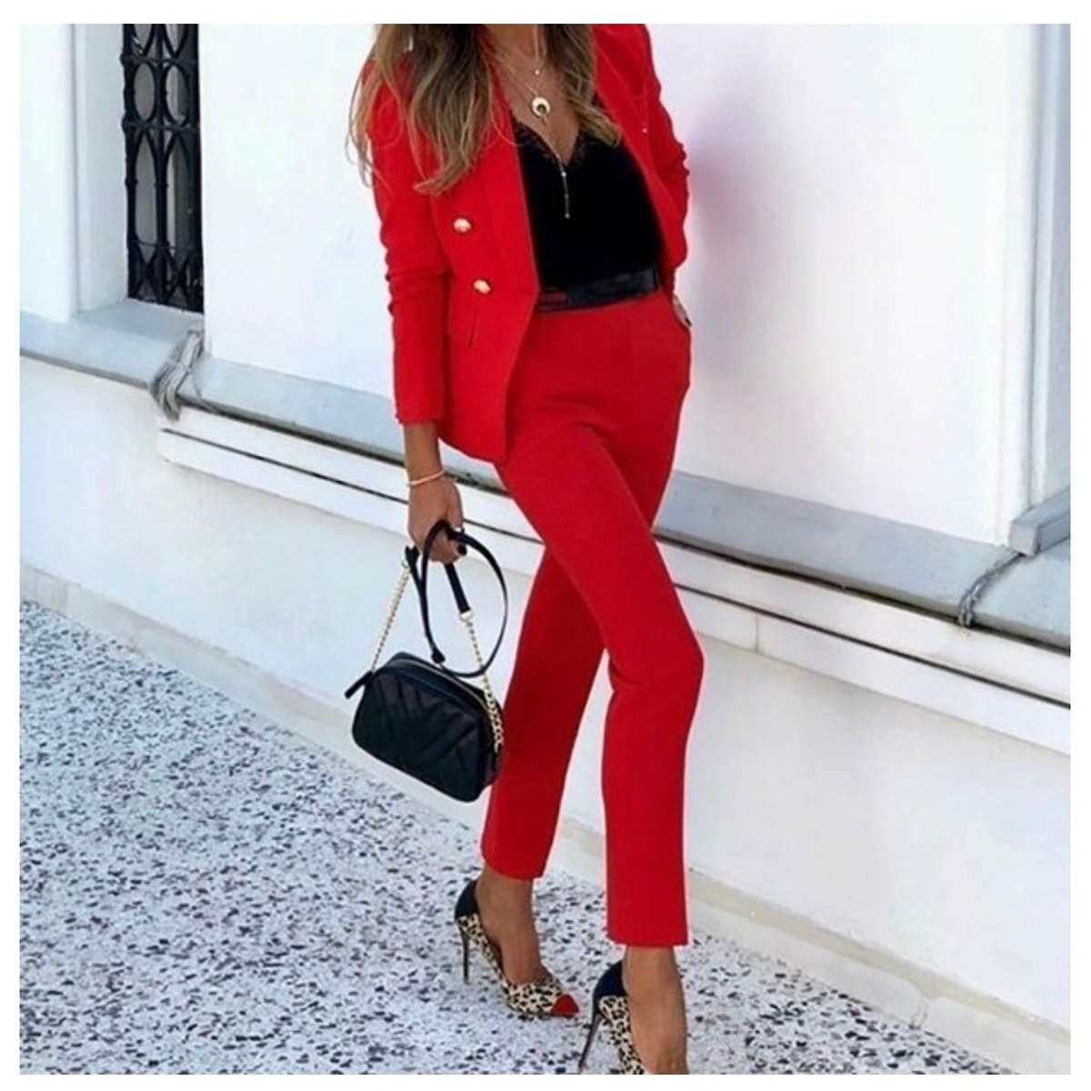 Formal  Suits Blazer And Pants Set - MUSTARD / 3XL