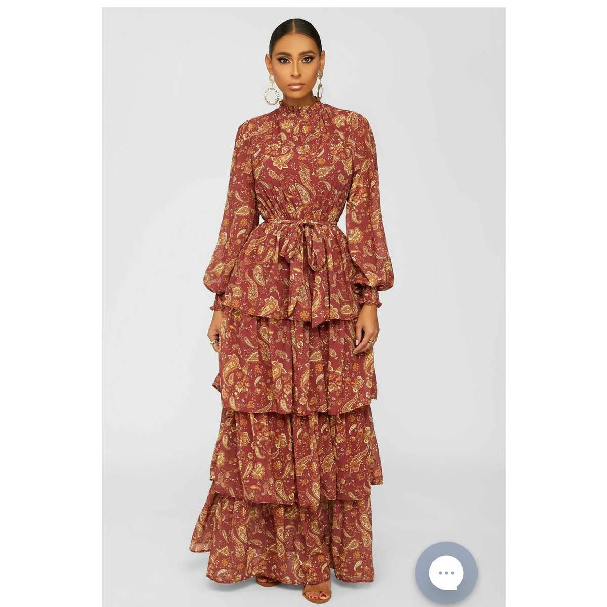 Long Sleeve Floral Maxi Dress