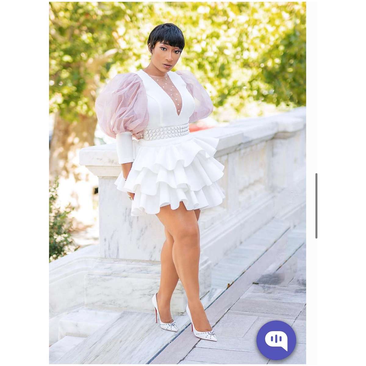 Mesh Stretch Fabri Zipper Back Dress - BLACK / L