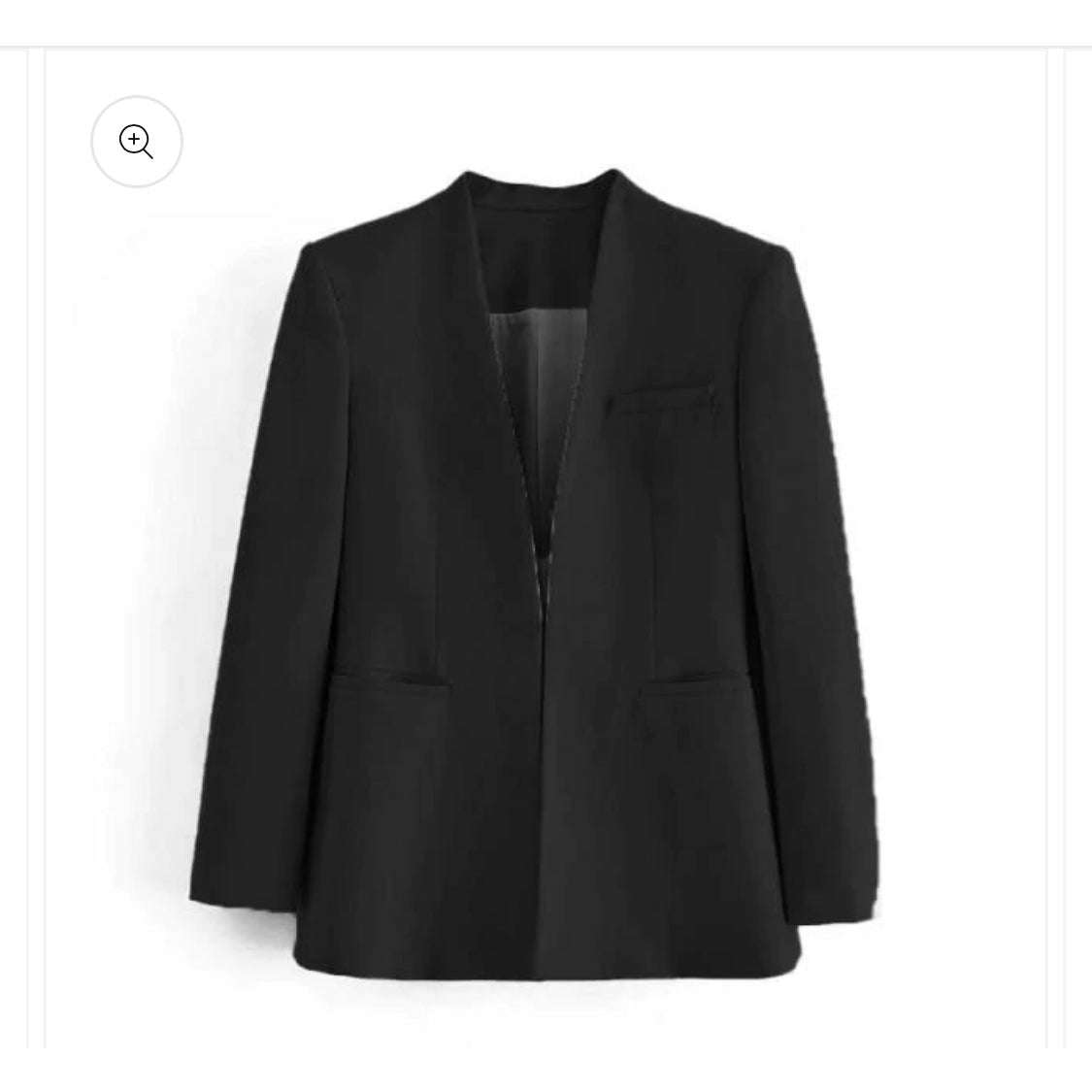 Elegant Ladies Formal Blazer - BLACK / 40