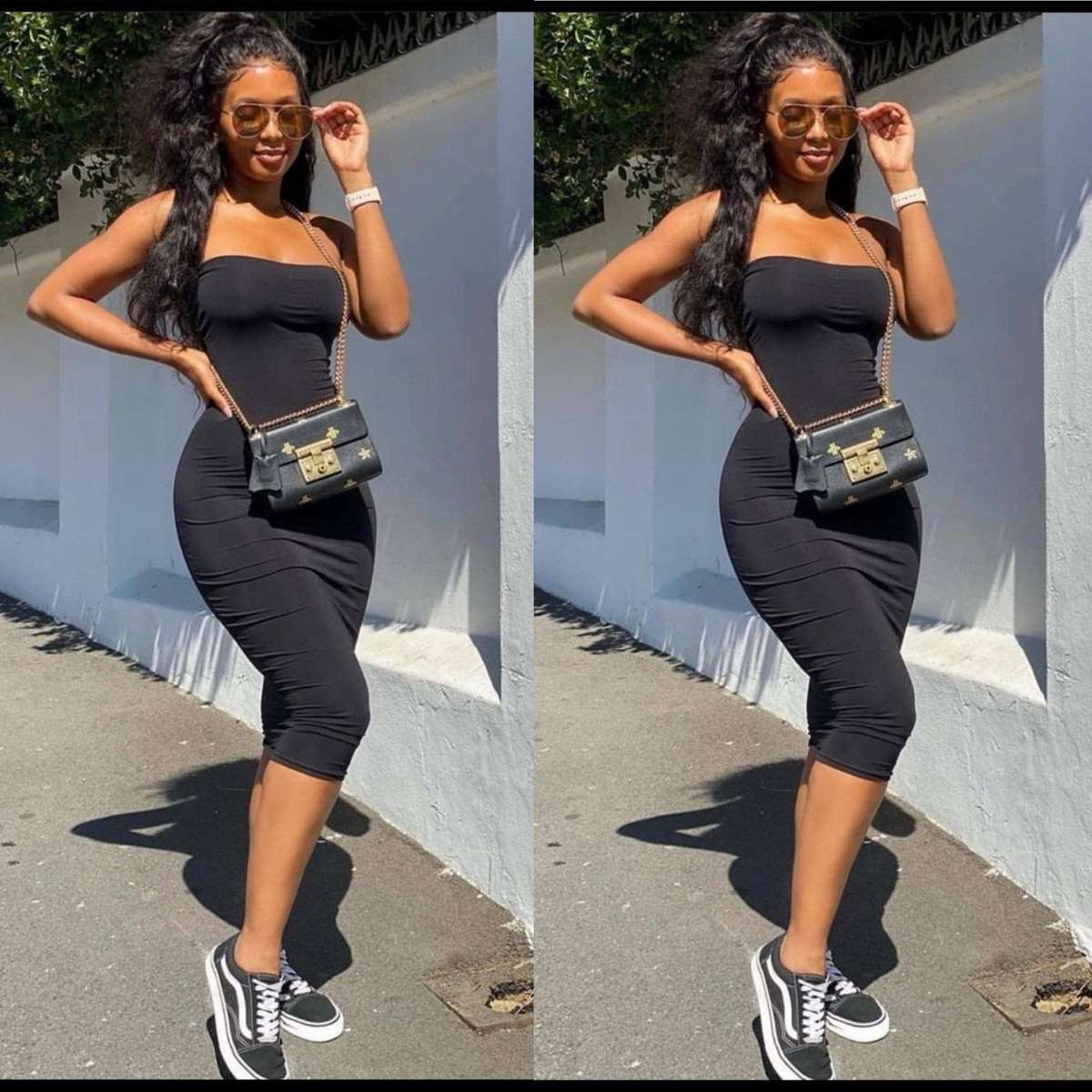 Boobtube off Shoulder Bodycon Dress - WHITE / S