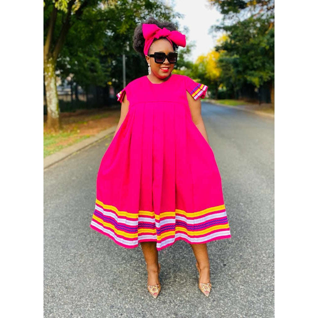 Sleeveless Bubble Ankara Dress