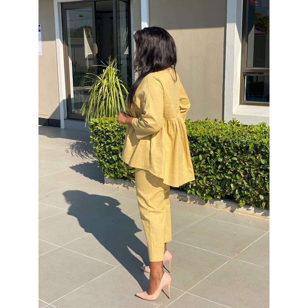 Irregular Top &  Trousers Set