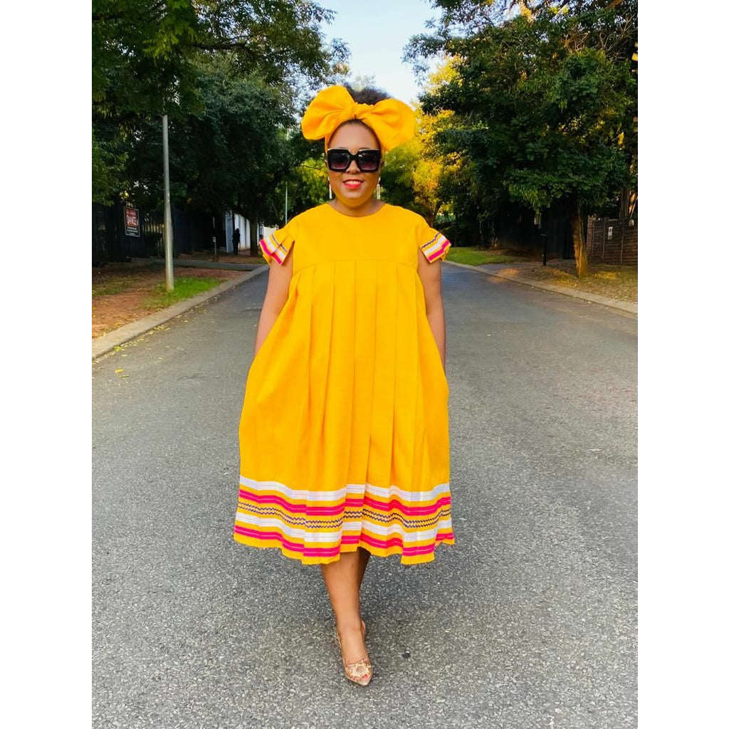 Sleeveless Bubble Ankara Dress