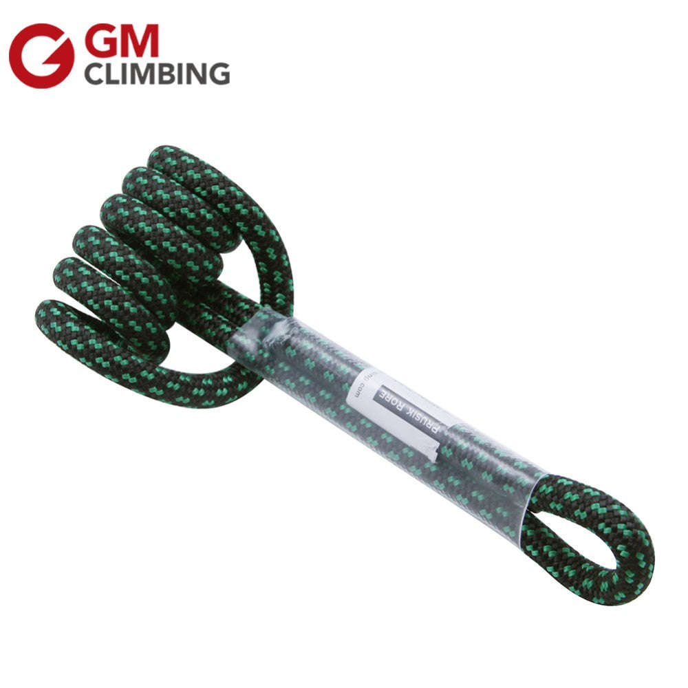 New 18in Polyester Rock Climbing Rope 8mm Prusik Loop For Tree Working Rappelling Caving Smooth R...