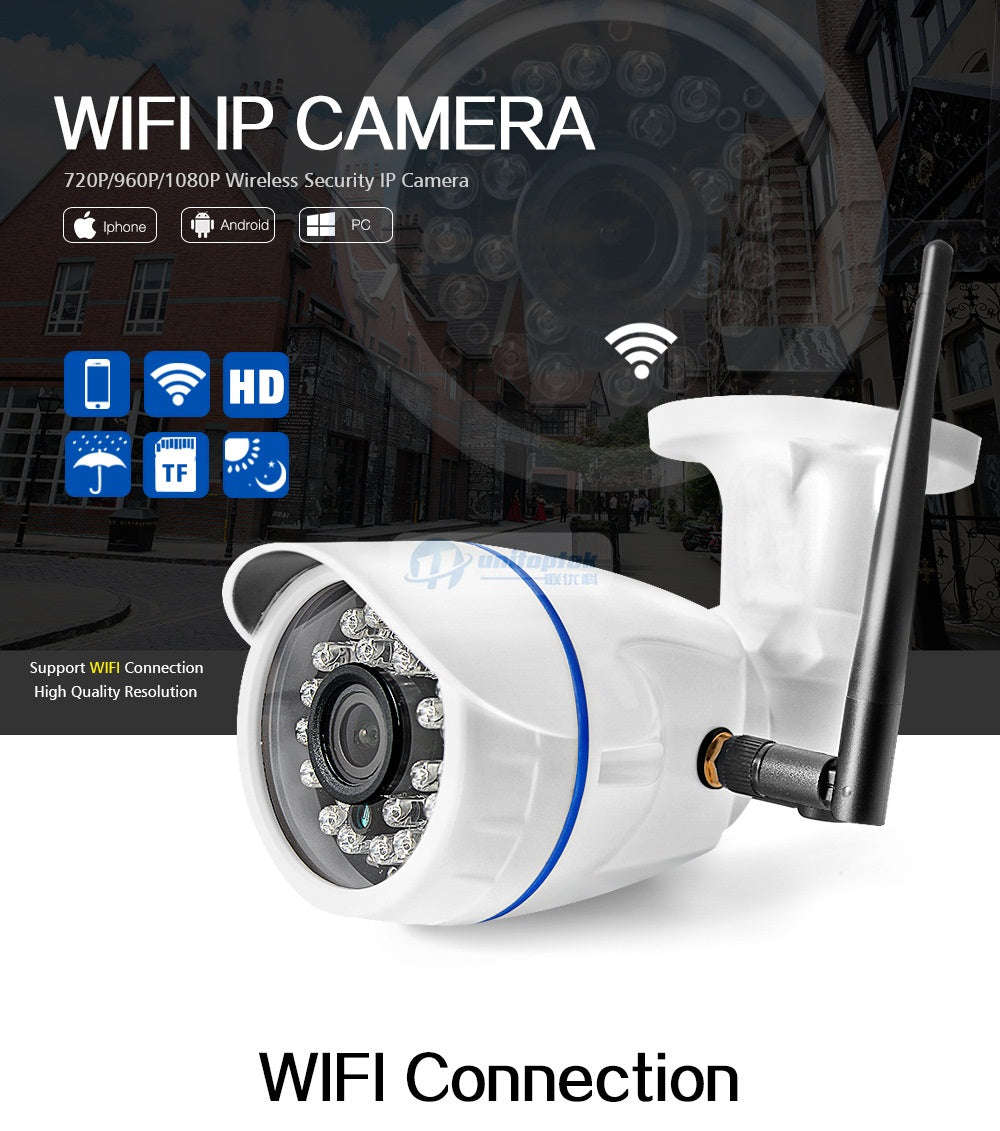 HD 720P 960P WIFI IP Camera 1080P Outdoor Wireless Surveillance - 720P WIFI Camera / China / 3.6mm