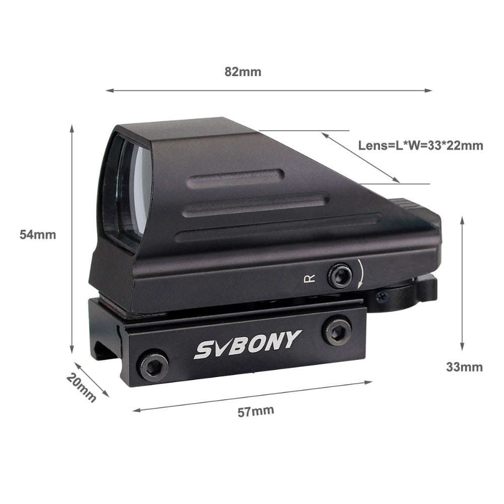 20mm Ratil Red Dot Scope Rifle Scope Optics Tactical Red Green 4 Reticle Dot Reflex Optics Sight ...